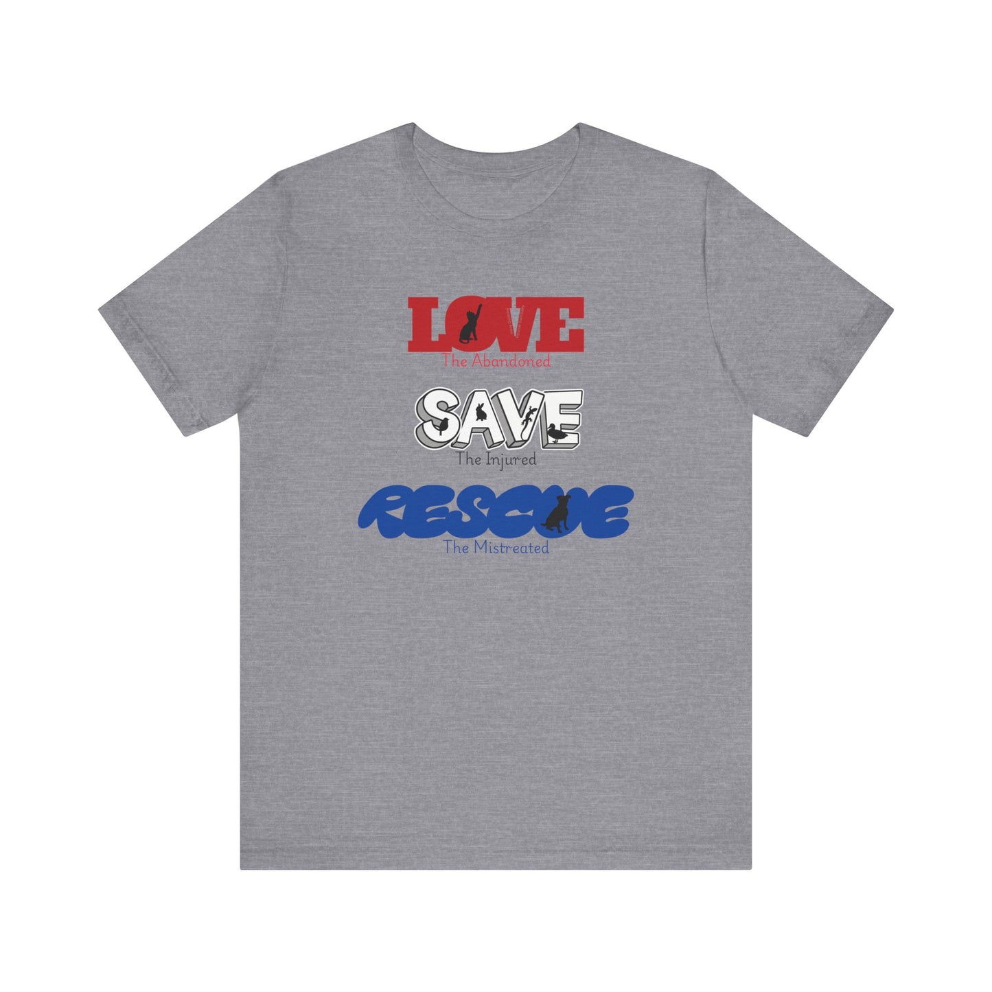 Love Save Rescue -Unisex Jersey Short Sleeve Tee