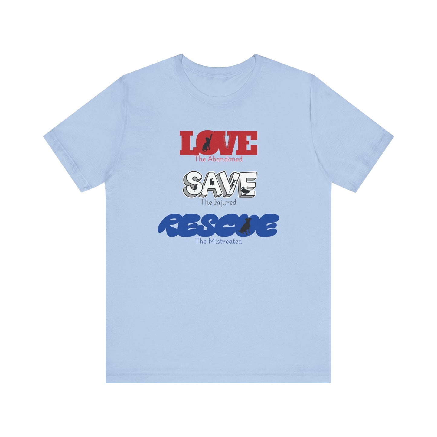 Love Save Rescue -Unisex Jersey Short Sleeve Tee