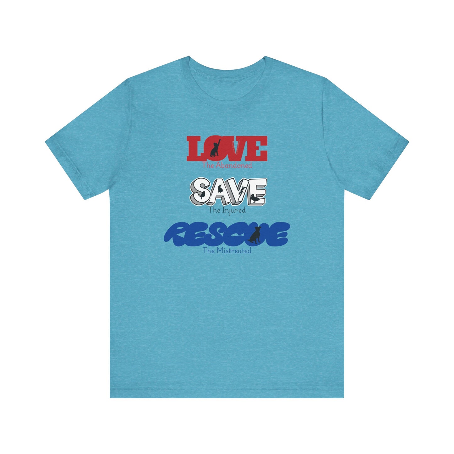 Love Save Rescue -Unisex Jersey Short Sleeve Tee