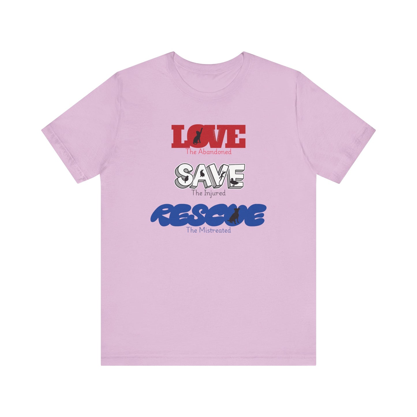 Love Save Rescue -Unisex Jersey Short Sleeve Tee