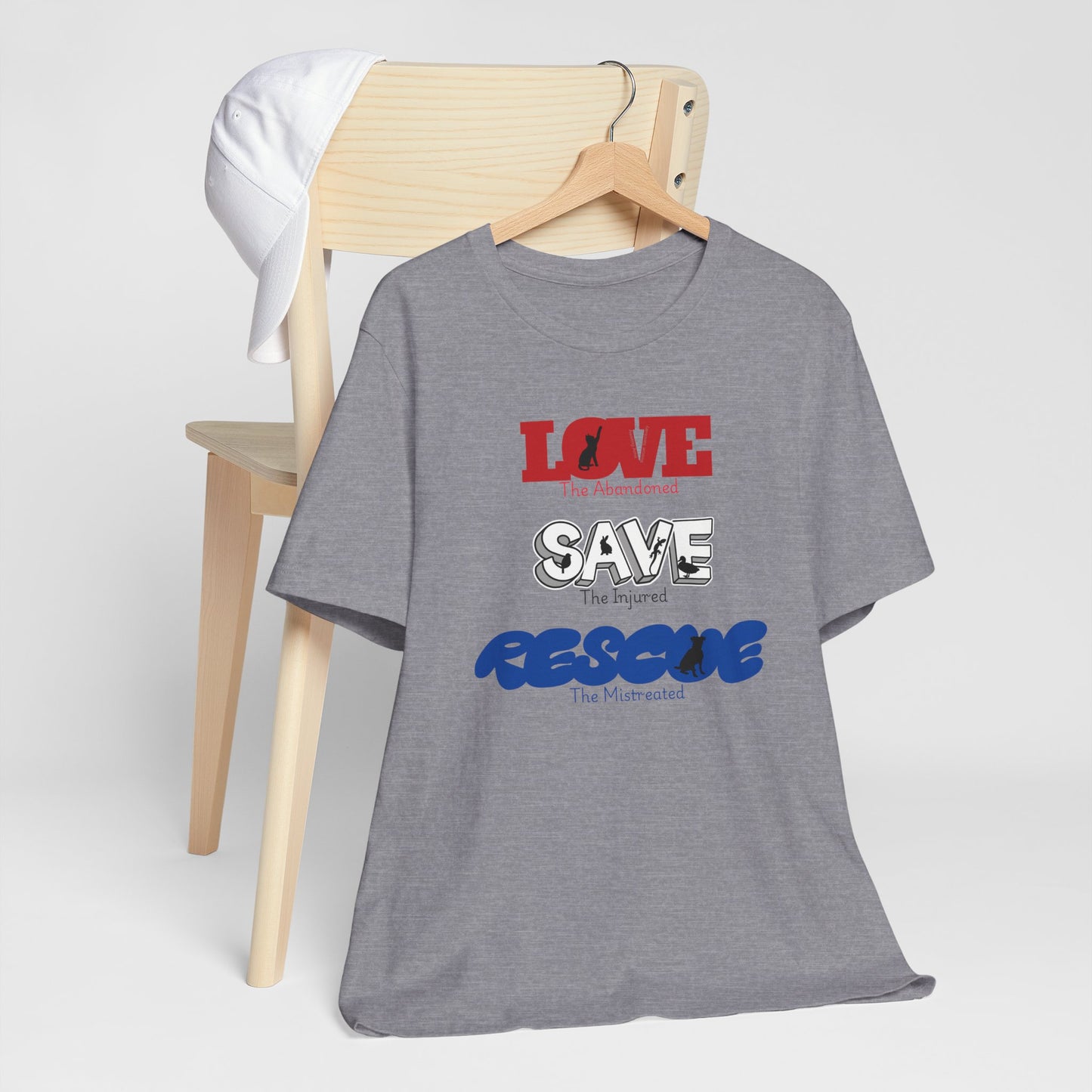 Love Save Rescue -Unisex Jersey Short Sleeve Tee