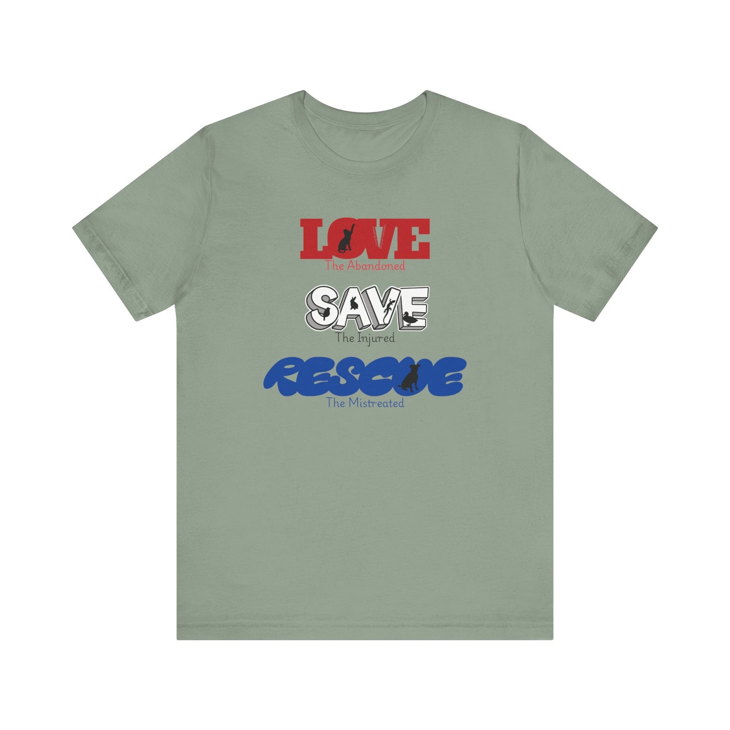 Love Save Rescue -Unisex Jersey Short Sleeve Tee