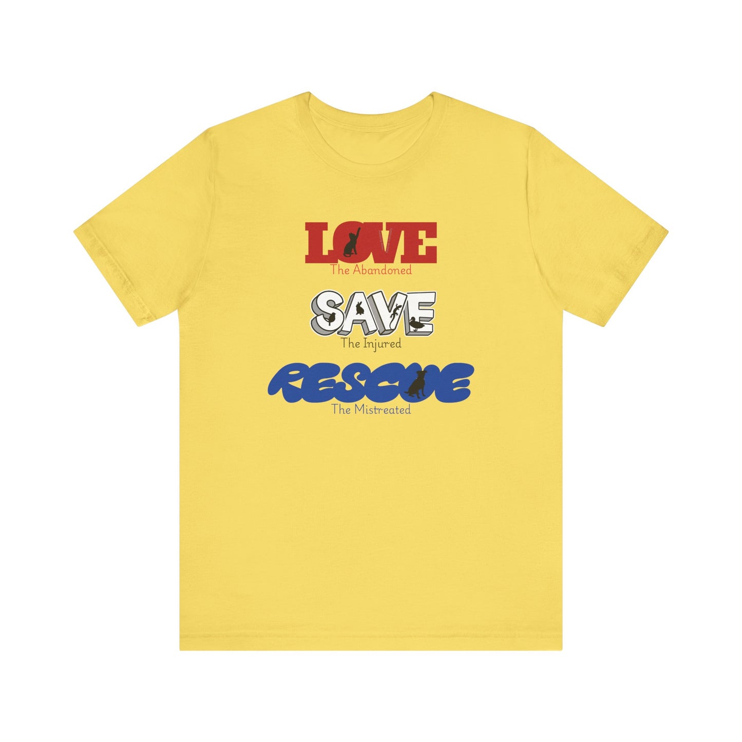 Love Save Rescue -Unisex Jersey Short Sleeve Tee