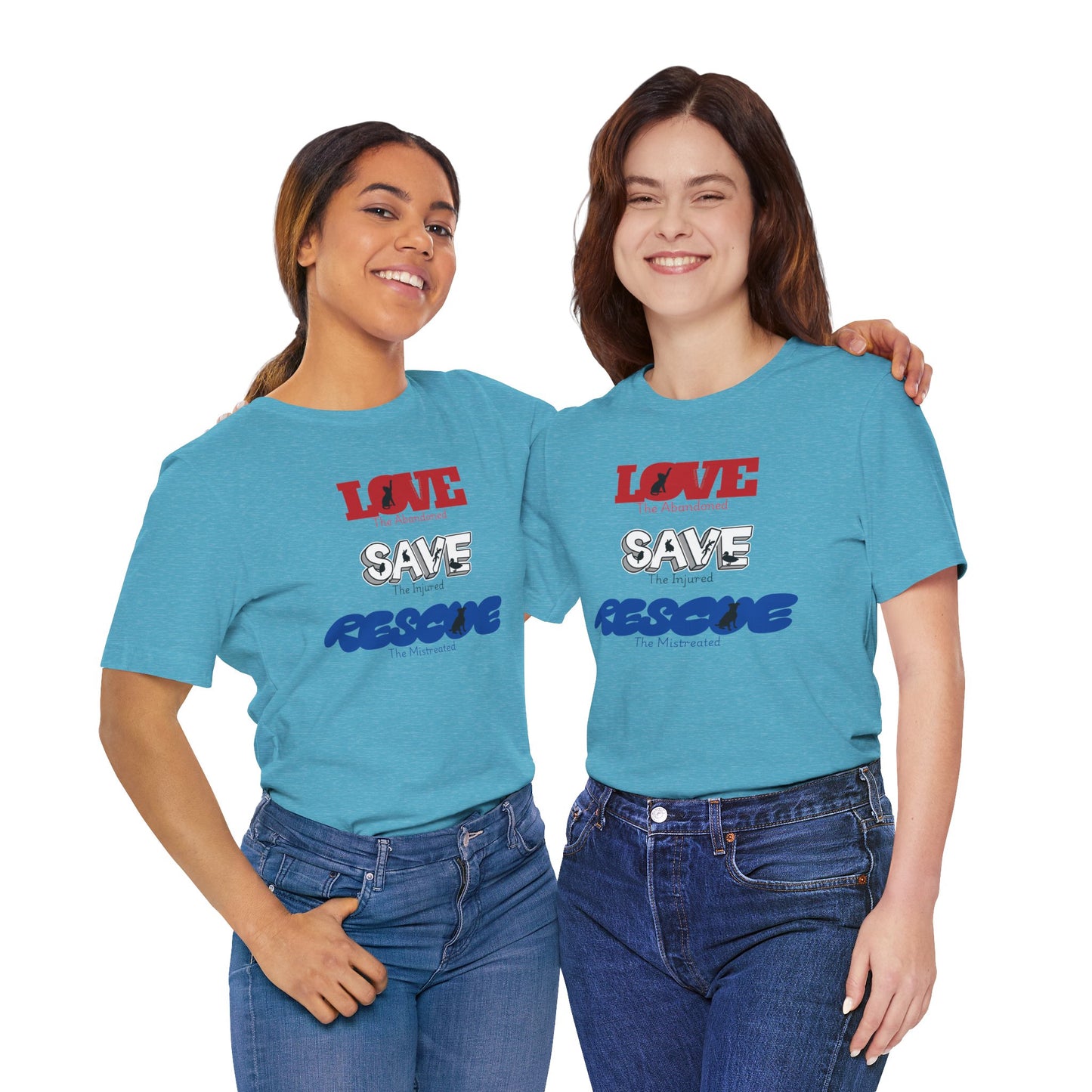 Love Save Rescue -Unisex Jersey Short Sleeve Tee