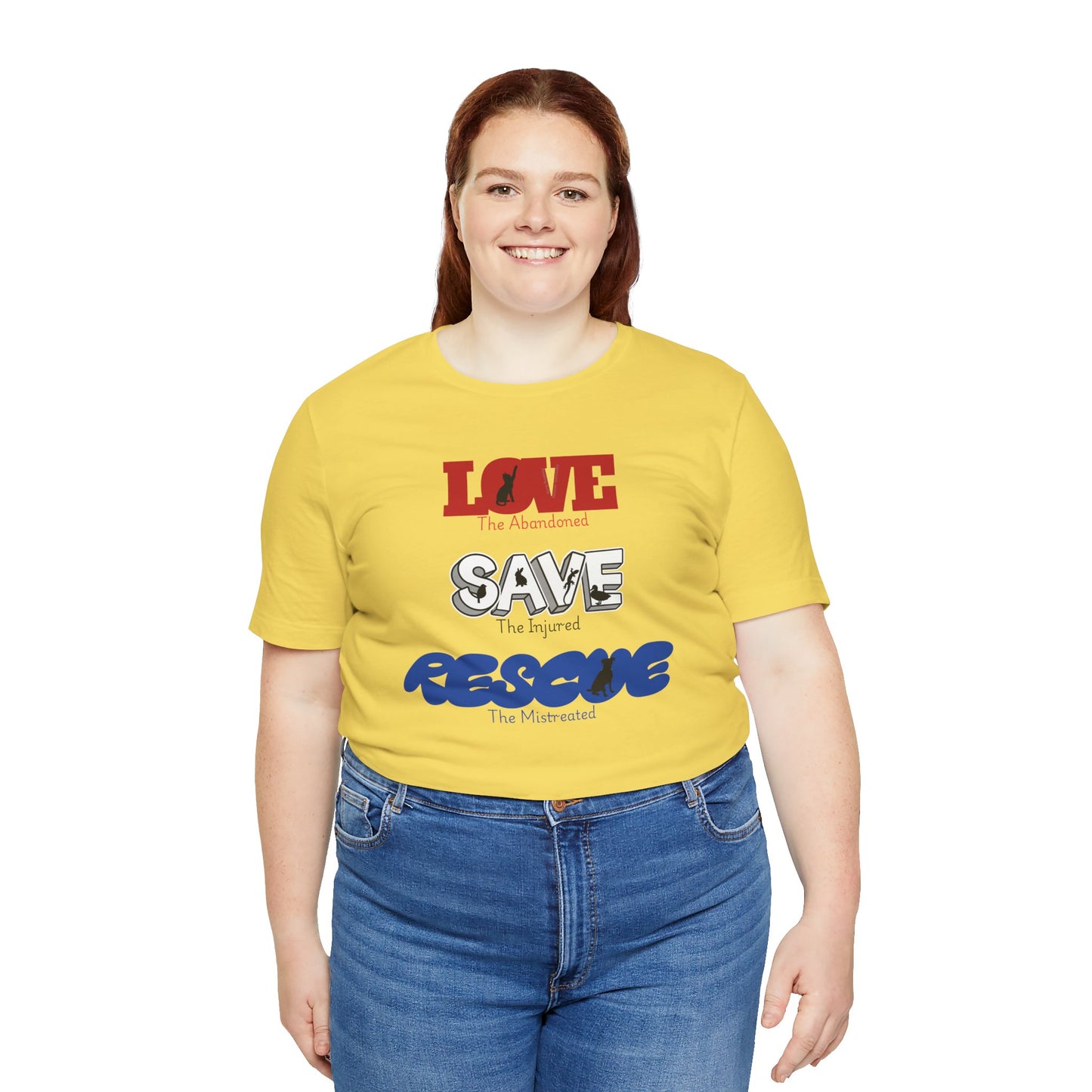 Love Save Rescue -Unisex Jersey Short Sleeve Tee