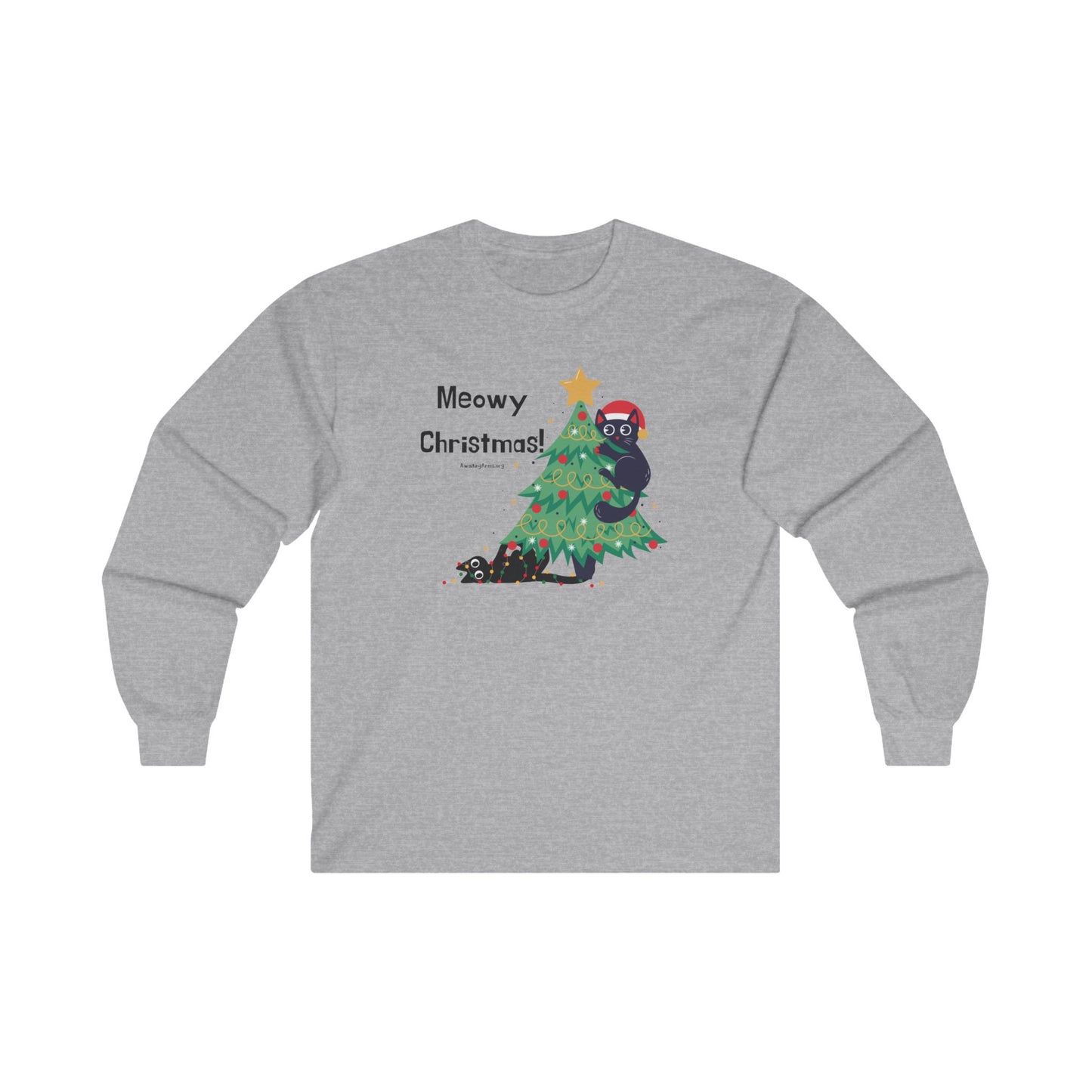 Meowy Christmas -Unisex Ultra Cotton Long Sleeve Tee