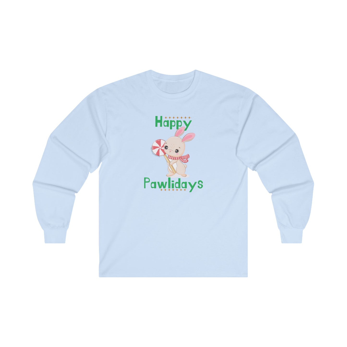 Happy Pawlidays Bunny -Unisex Ultra Cotton Long Sleeve Tee