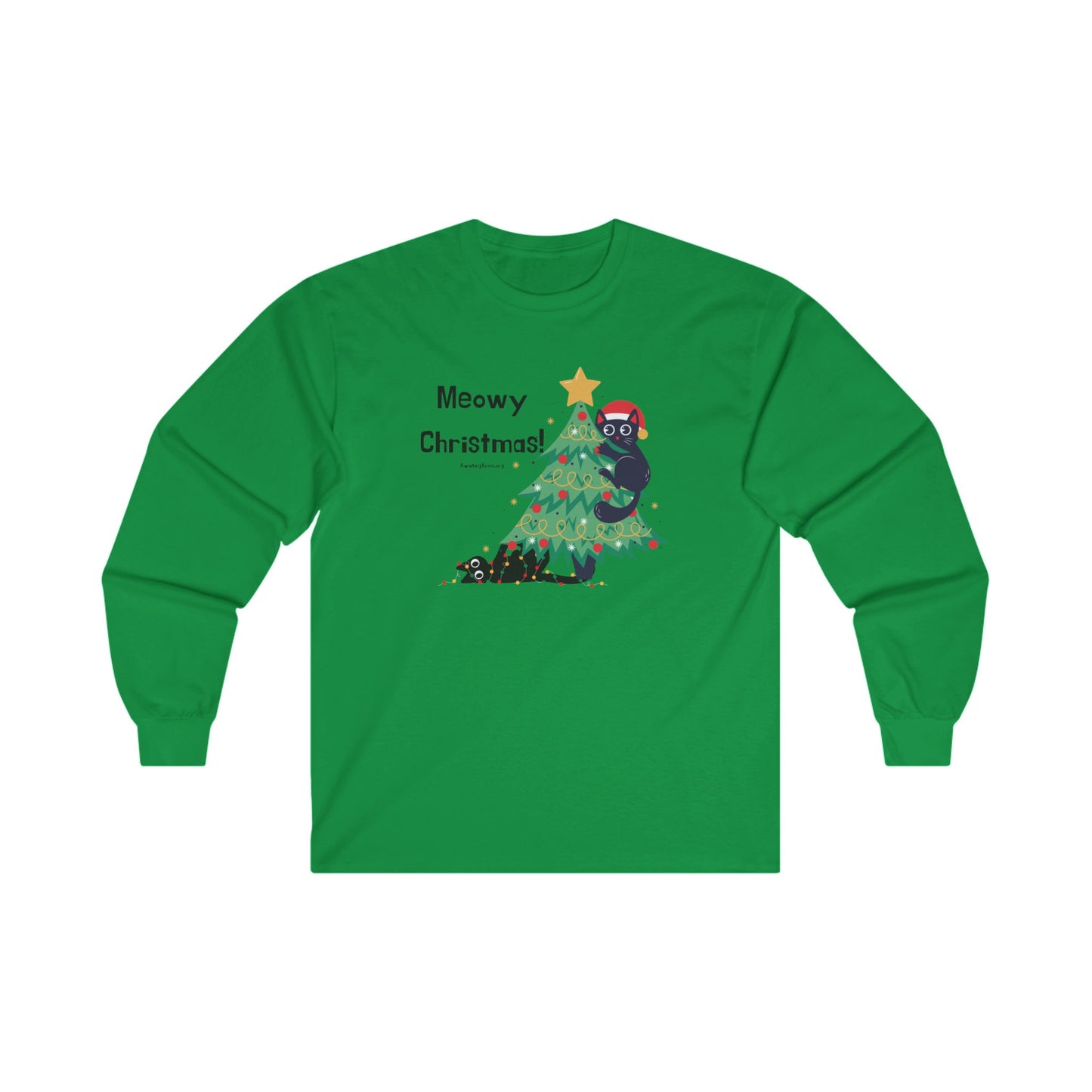 Meowy Christmas -Unisex Ultra Cotton Long Sleeve Tee