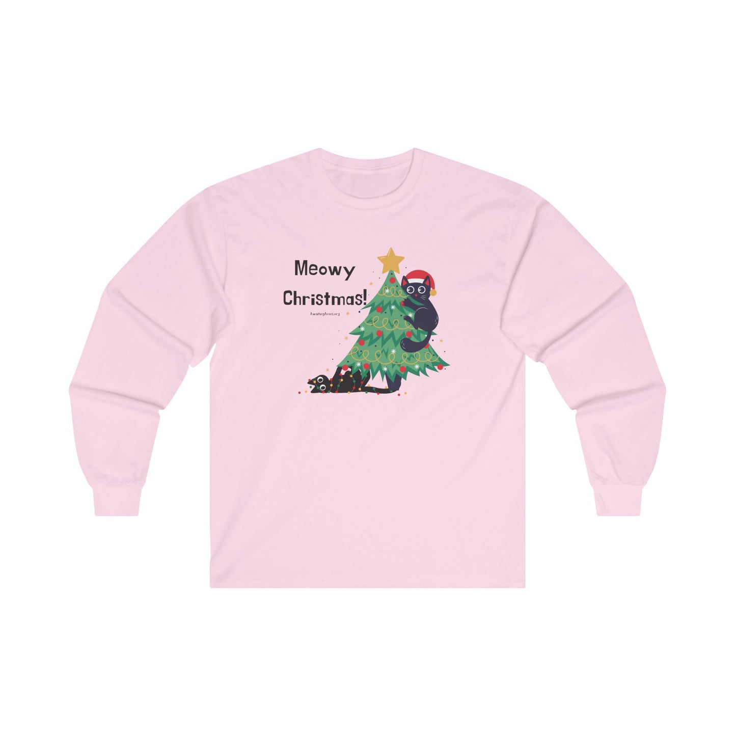 Meowy Christmas -Unisex Ultra Cotton Long Sleeve Tee