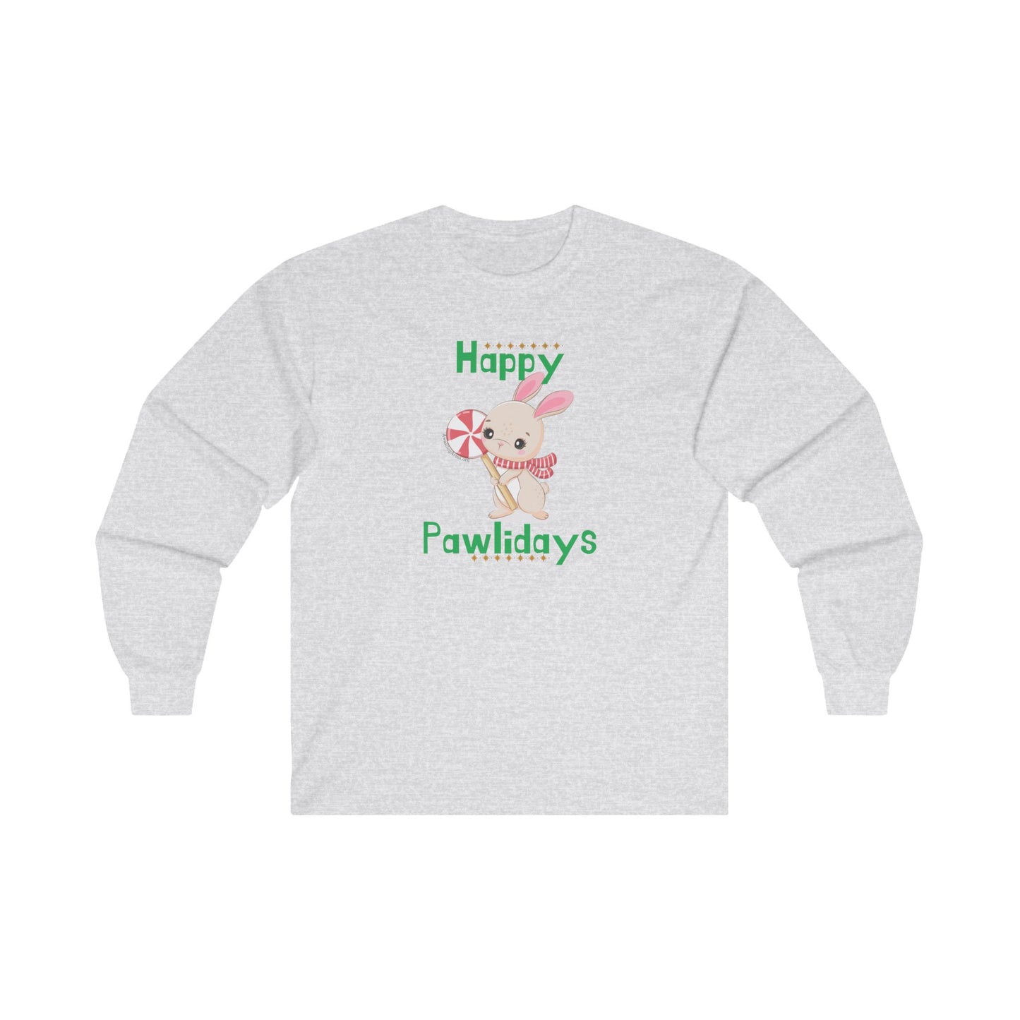 Happy Pawlidays Bunny -Unisex Ultra Cotton Long Sleeve Tee