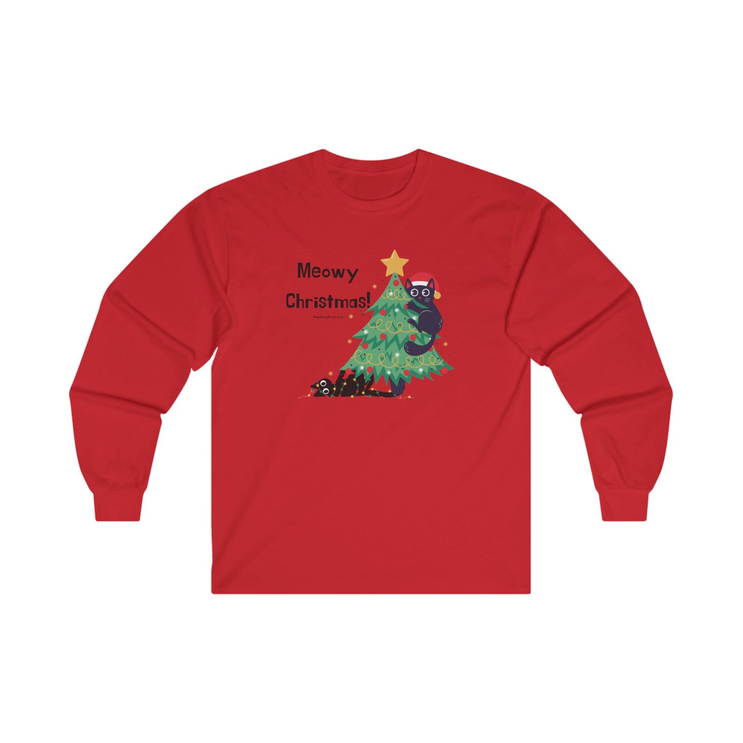 Meowy Christmas -Unisex Ultra Cotton Long Sleeve Tee