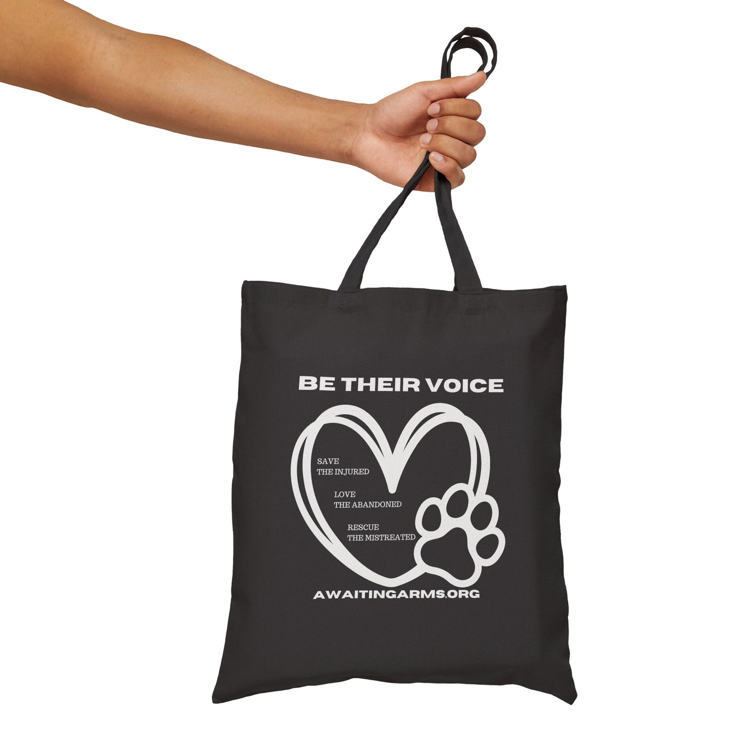 Be Their Voice -Cotton Canvas Tote Bag