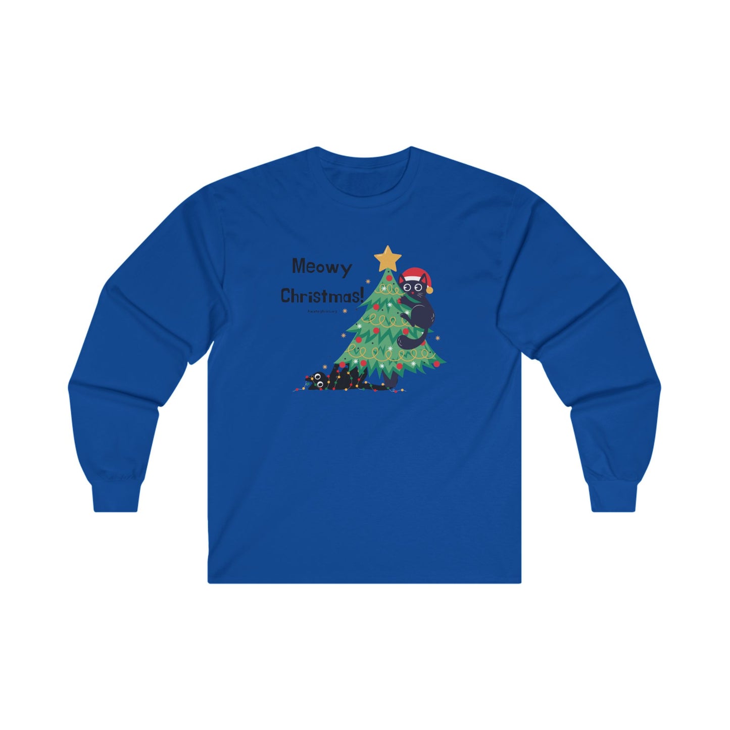 Meowy Christmas -Unisex Ultra Cotton Long Sleeve Tee