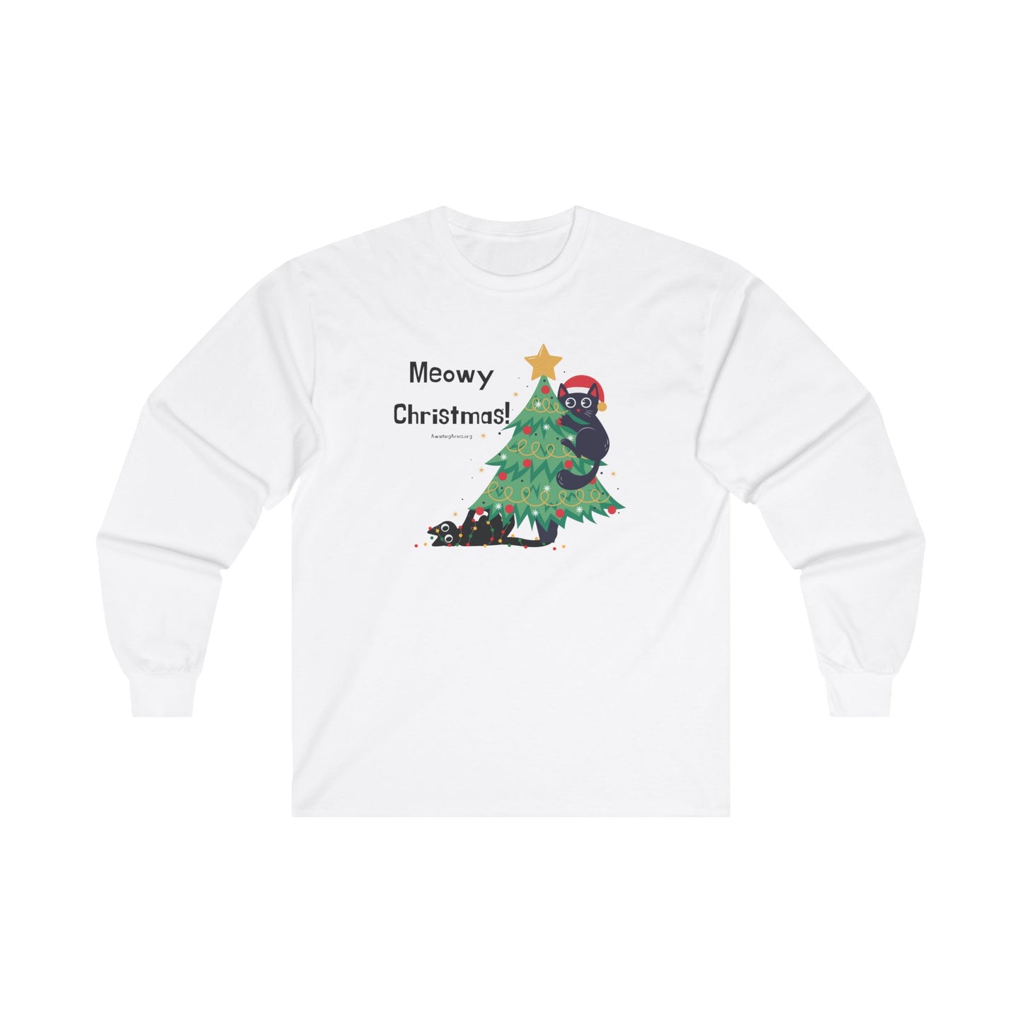 Meowy Christmas -Unisex Ultra Cotton Long Sleeve Tee